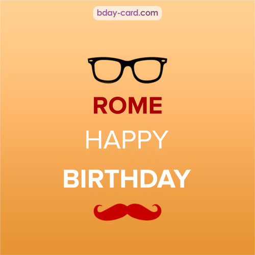 Happy Birthday photos for Rome with antennae