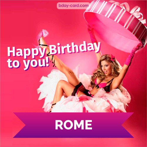 Birthday images for Rome with lady