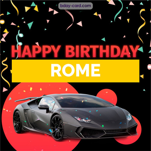 Bday pictures for Rome with Lamborghini