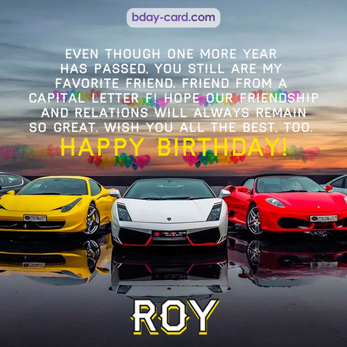 Birthday pics for Roy with Sports cars