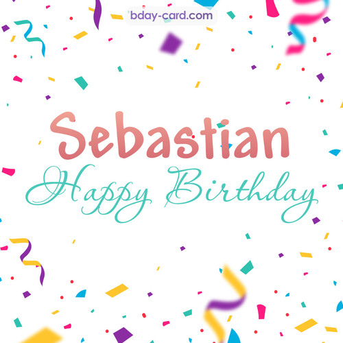 Greetings pics for Sebastian with sweets