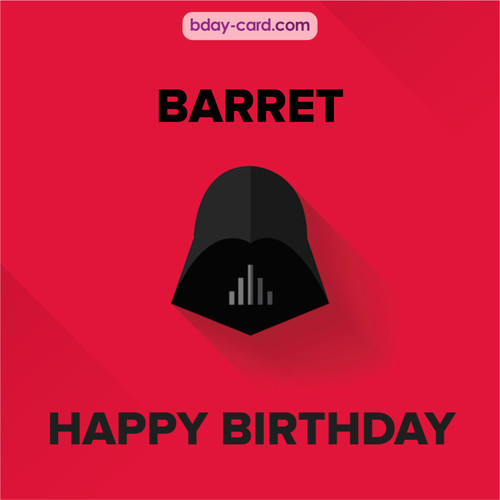 Happy Birthday pictures for Barret with Darth Vader