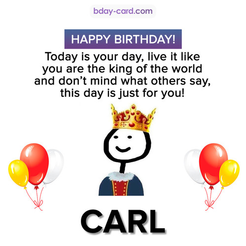Happy Birthday Meme for Carl