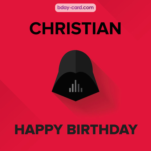 Happy Birthday pictures for Christian with Darth Vader