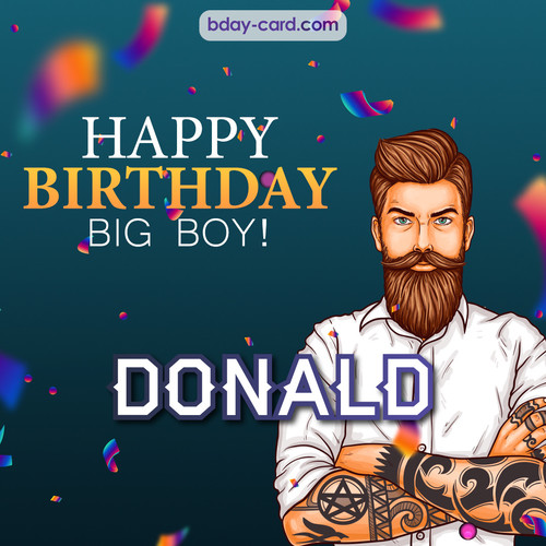 BDay big boy Donald - Happy Birthday