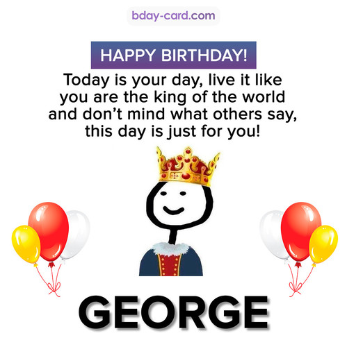 Happy Birthday Meme for George