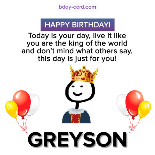 Happy Birthday Meme for Greyson