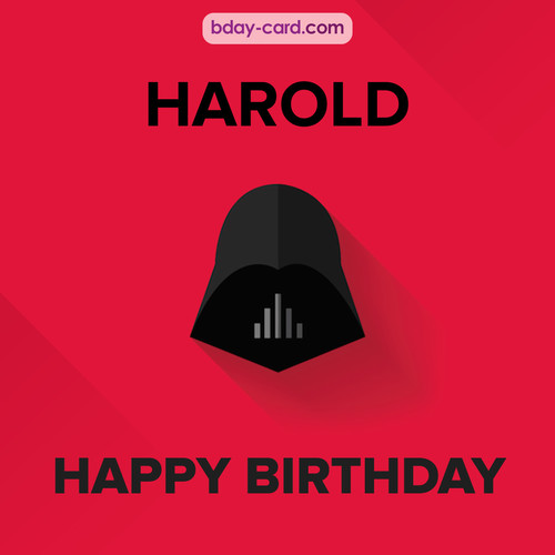 Happy Birthday pictures for Harold with Darth Vader