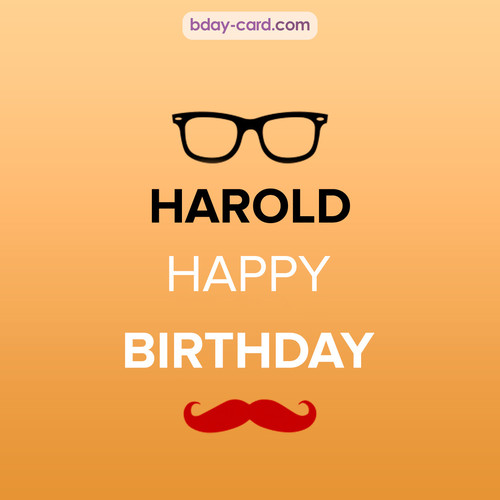 Happy Birthday photos for Harold with antennae