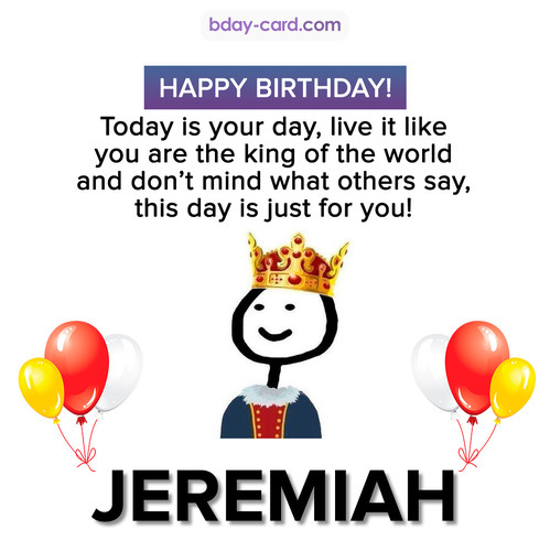 Happy Birthday Meme for Jeremiah