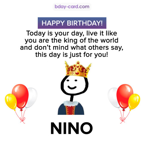 Happy Birthday Meme for Nino