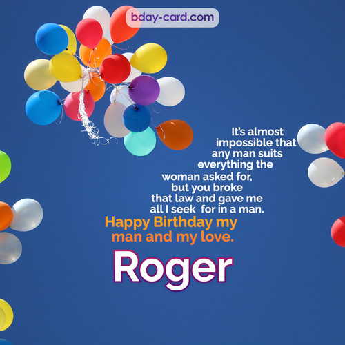 Birthday images for Roger with Balls