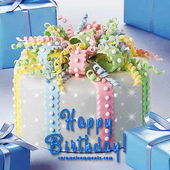 Animated happy birthday cakes with wishes for her gif (45...