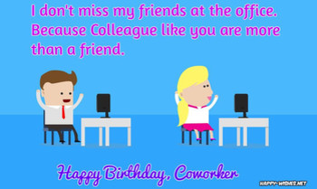 Birthday wishes for coworker quotes images happy wishes