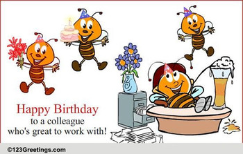 Birthday wish for a colleague free boss amp colleagues ec...