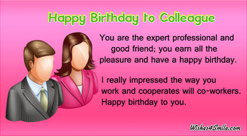 Happy birthday wishes for colleague wishessmile