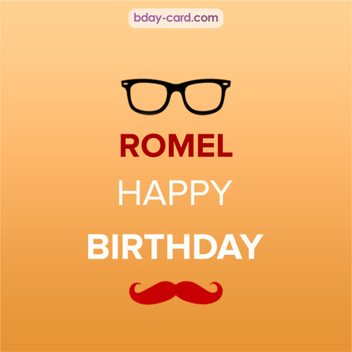 Happy Birthday photos for Romel with antennae