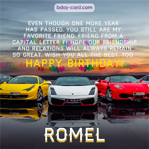 Birthday pics for Romel with Sports cars