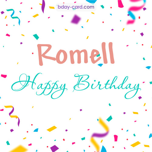 Greetings pics for Romell with sweets