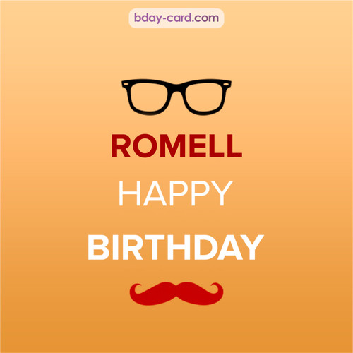 Happy Birthday photos for Romell with antennae