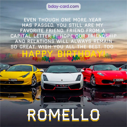 Birthday pics for Romello with Sports cars