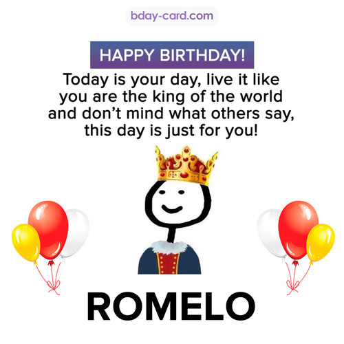 Happy Birthday Meme for Romelo