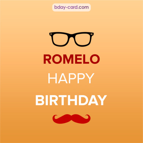 Happy Birthday photos for Romelo with antennae