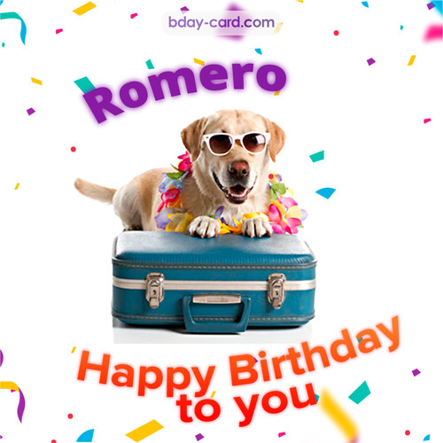 Funny Birthday pictures for Romero