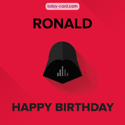 Happy Birthday pictures for Ronald with Darth Vader