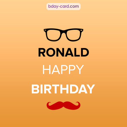 Happy Birthday photos for Ronald with antennae