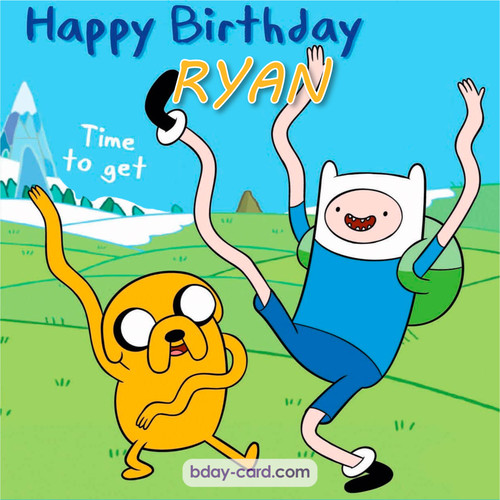 Birthday images for Ryan of Adventure time