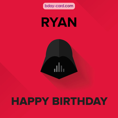 Happy Birthday pictures for Ryan with Darth Vader