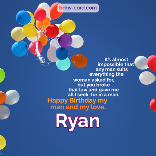 Birthday images for Ryan with Balls
