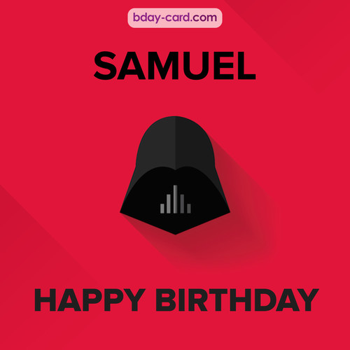 Happy Birthday pictures for Samuel with Darth Vader