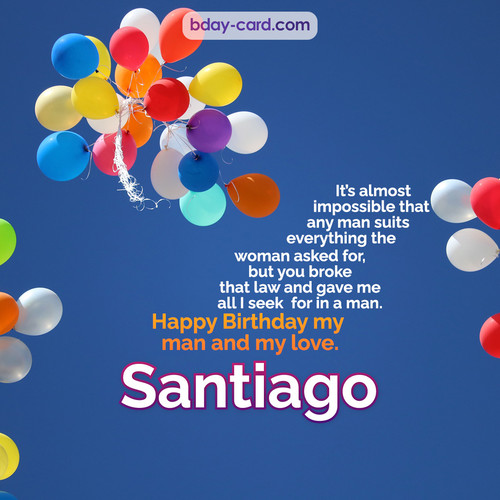 Birthday images for Santiago with Balls