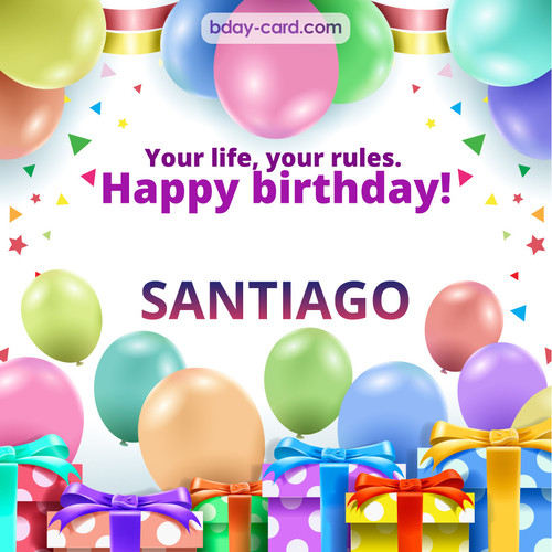 Funny Birthday pictures for Santiago