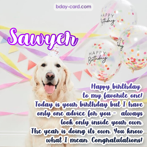 Happy Birthday pics for Sawyer with Dog