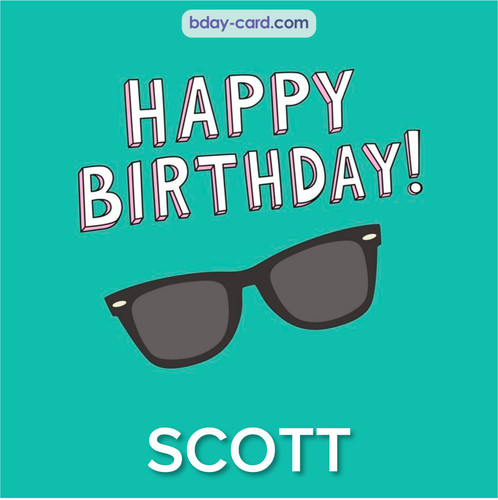 Happy Birthday pic for Scott with glasses