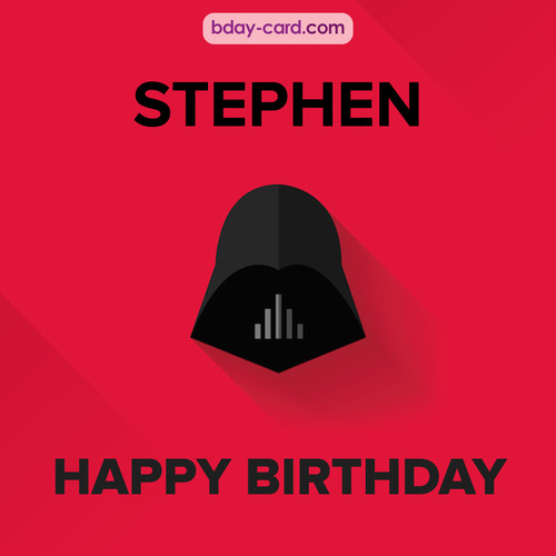 Happy Birthday pictures for Stephen with Darth Vader