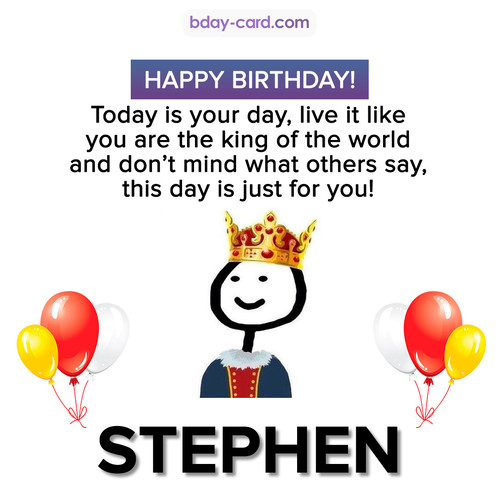 Happy Birthday Meme for Stephen