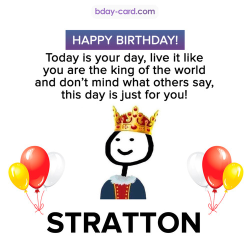 Happy Birthday Meme for Stratton