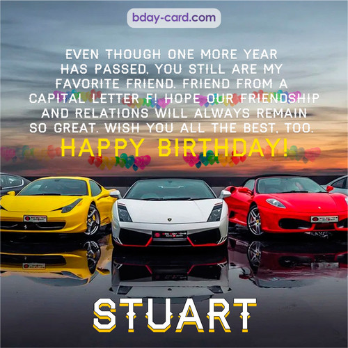 Birthday pics for Stuart with Sports cars