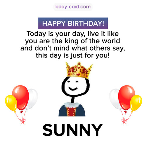 Happy Birthday Meme for Sunny