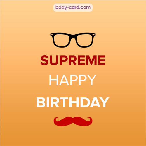 Happy Birthday photos for Supreme with antennae