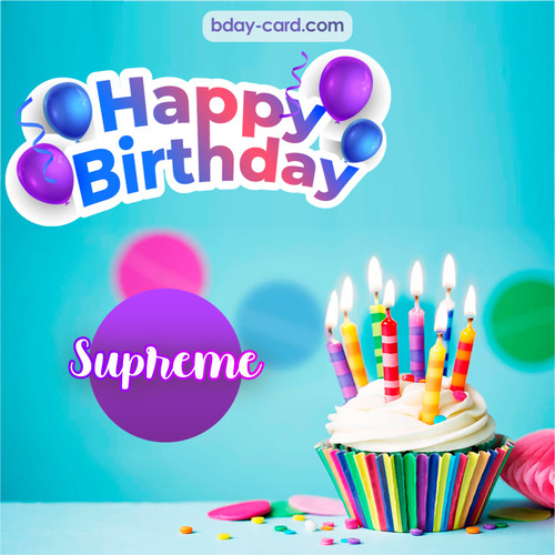 Birthday photos for Supreme with Cupcake