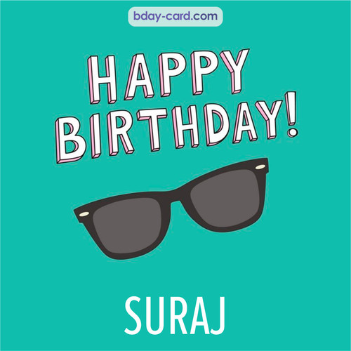 Happy Birthday pic for Suraj with glasses