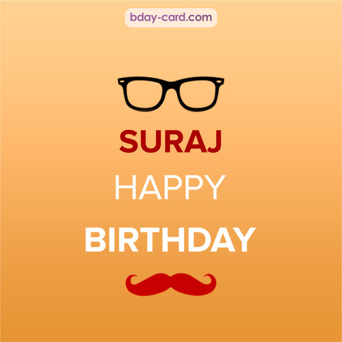 Happy Birthday photos for Suraj with antennae