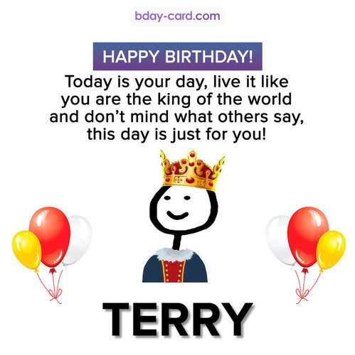 Happy Birthday Meme for Terry