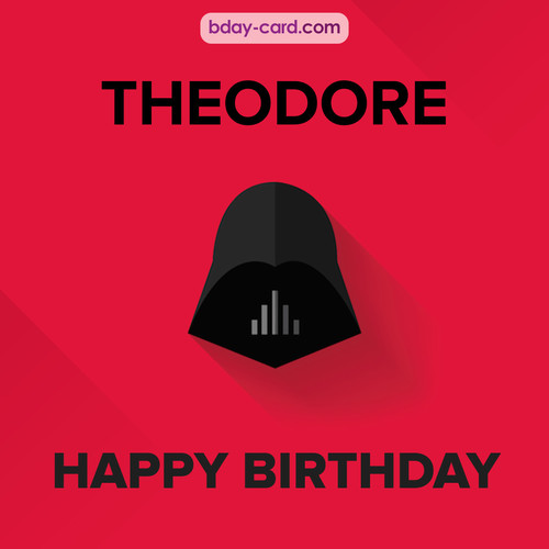 Happy Birthday pictures for Theodore with Darth Vader