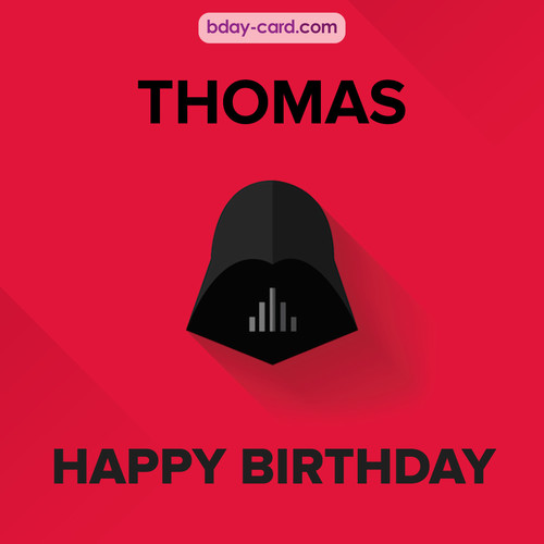 Happy Birthday pictures for Thomas with Darth Vader